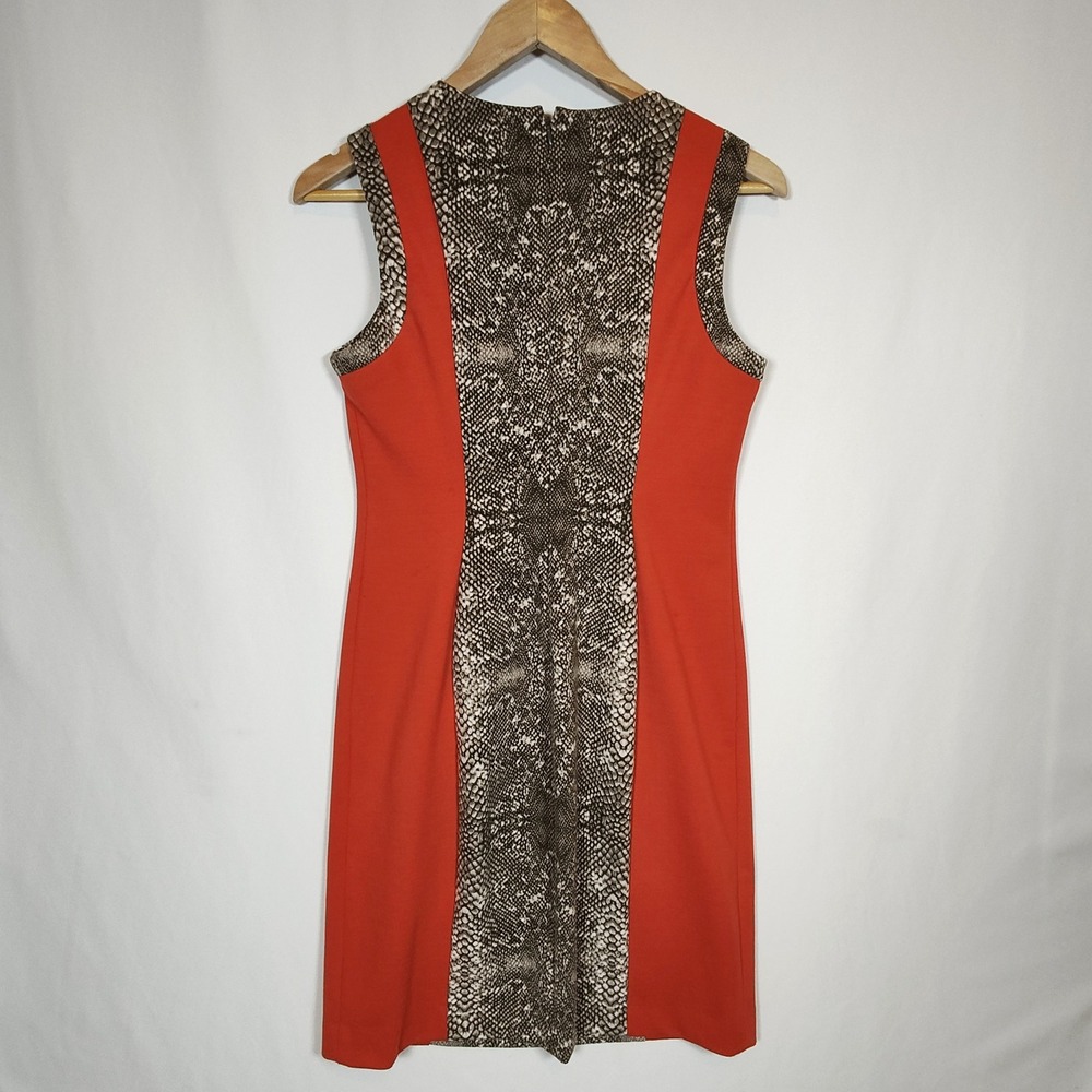 Alfani Sleeveless Midi Dress Women's Size 4 Colorblock Snakeskin Print - Picture 7 of 7
